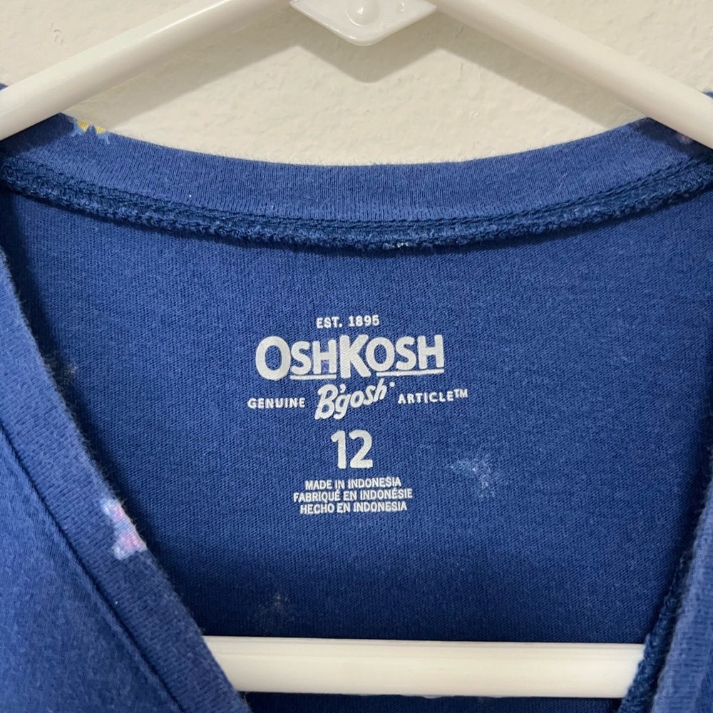 OshKosh B'gosh Blue Butterfly Print Kids Tee - Picture 2 of 8